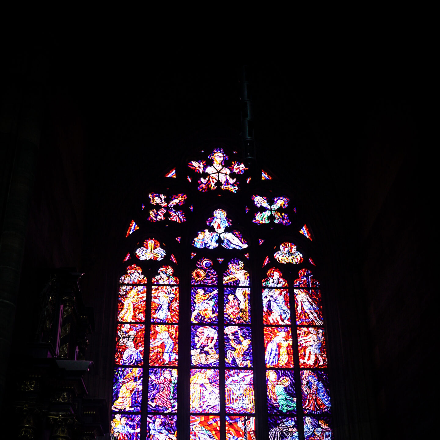 Stained Glass, St. Vitus Cathedral, Prague Architecture 45, Prague, Czechia [Photography]