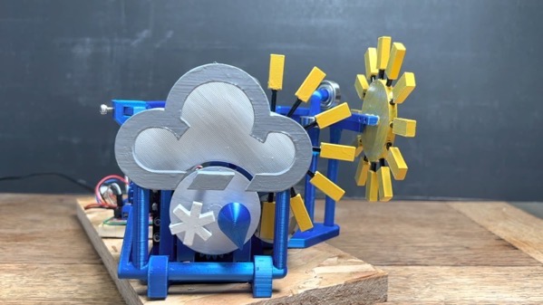 3D Printed Mechanical Contraption Shows Live Weather Forecast via HackADay [Shared]