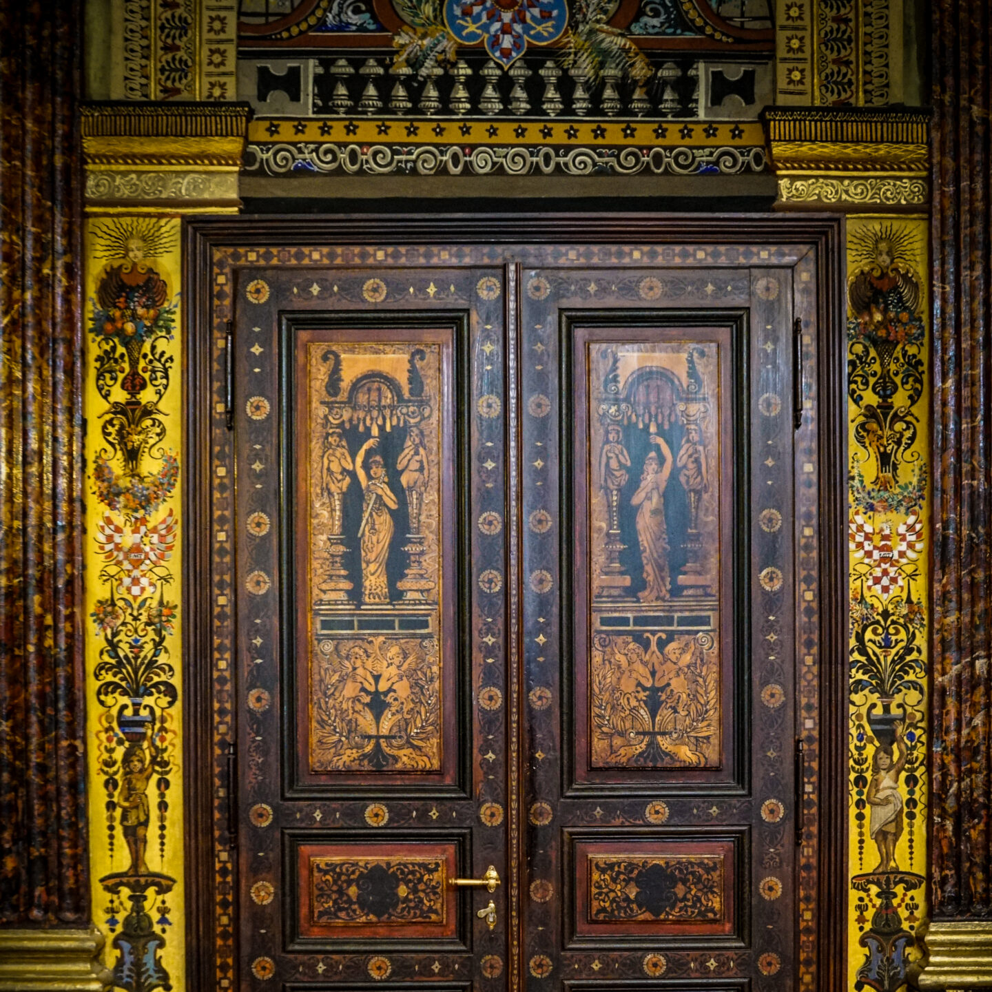 Doorway – Ceremonial Fresco Hall – Comenium Olomouc (Slavnostní freskový sál – Komenium Olomouc) 04, Olomouc, Czechia [Prints and More Available]