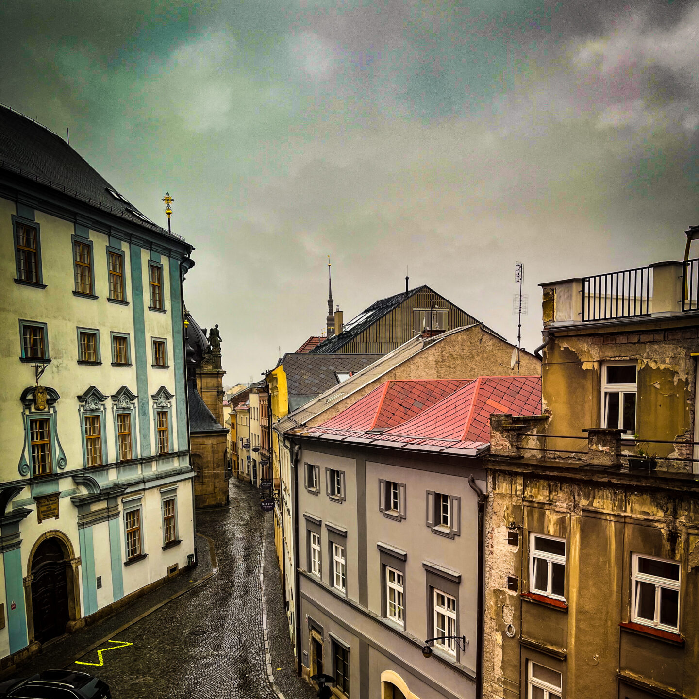 A Rainy Day in Olomouc Street Scene 15, Olomouc, Czechia [Photography]