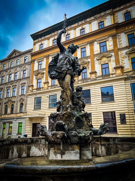 Hercules Fountain (Herkulova Kašna) and Olomouc Town Hall, Olomouc, Czechia [Photography]