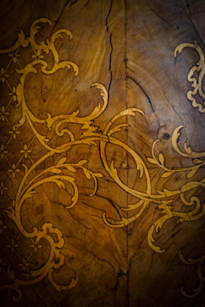 Marquetry Wall Panel Detail, Palazzo Biscari 12, Catania, Sicily, Italy