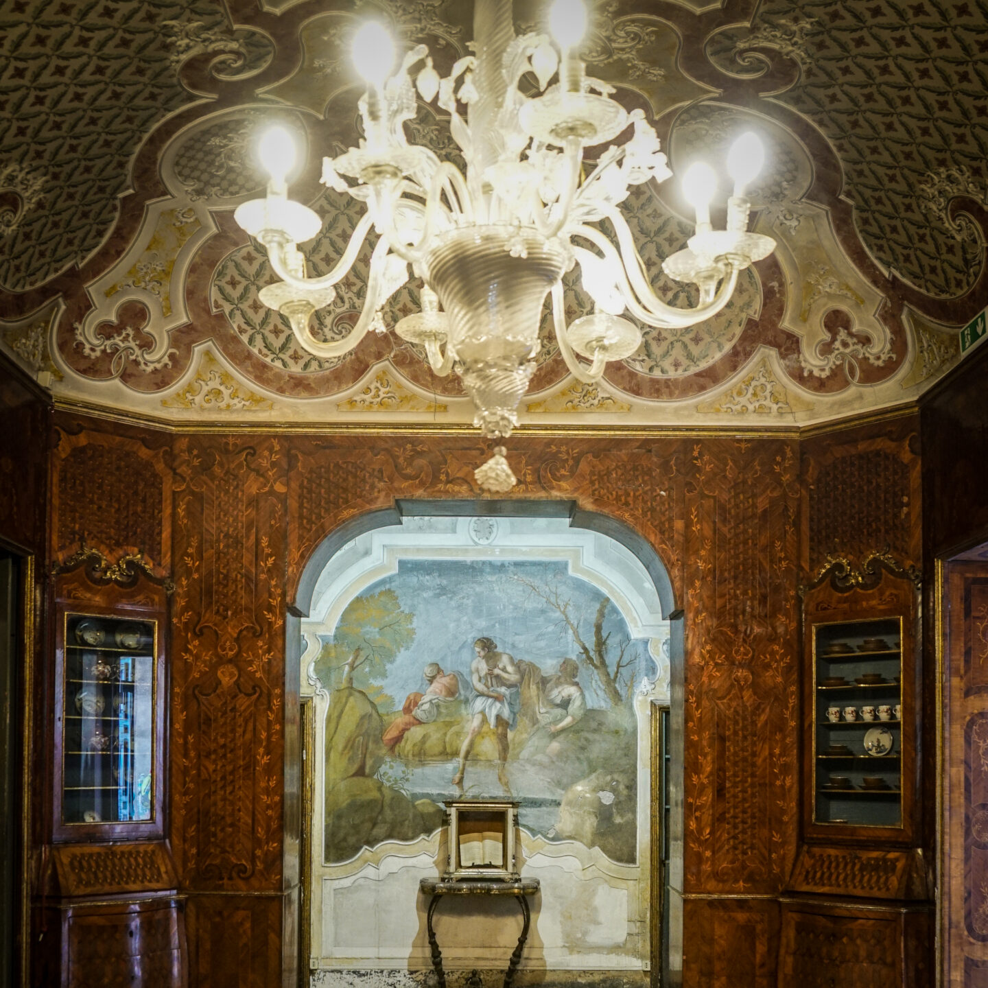 Palazzo Apartment with Marquetry Wall Panels, Palazzo Biscari 13, Catania, Sicily, Italy [Photography]