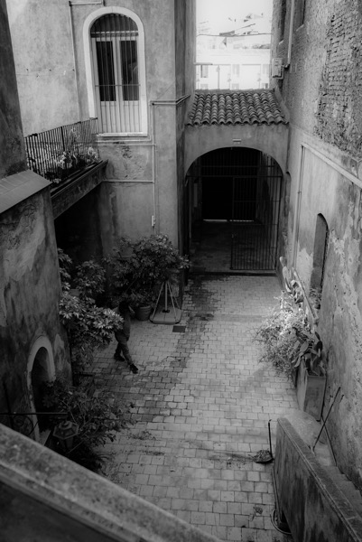 Courtyard, Palazzo Biscari 14, Catania, Sicily, Italy [Photography]