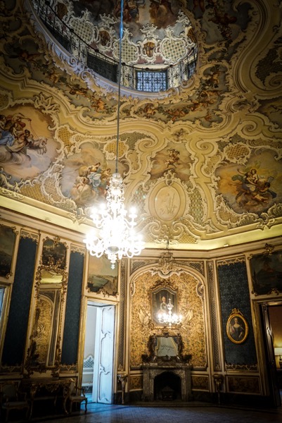 Ballroom, Palazzo Biscari 15, Catania, Sicily, Italy