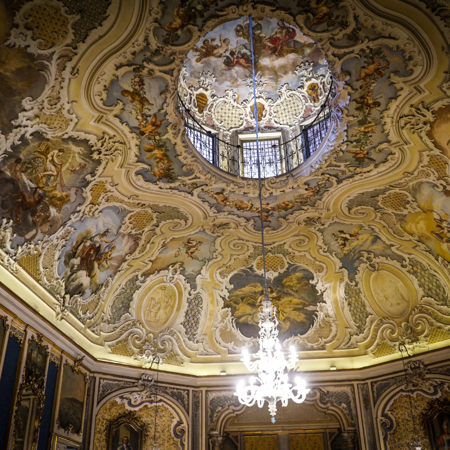 Ceiling Art, Palazzo Biscari 5, Catania, Sicily, Italy [Photography]