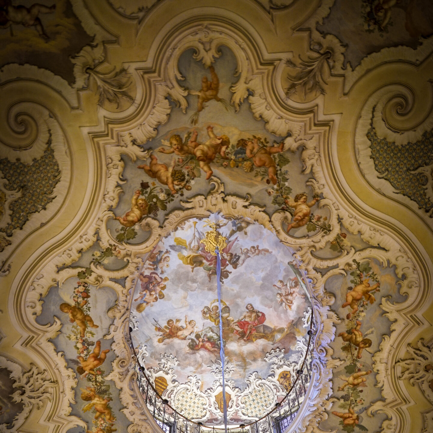 Ceiling Art, Palazzo Biscari 7 Catania, Sicily, Italy [Photography]