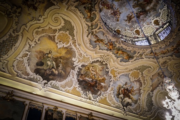 Ceiling Art, Palazzo Biscari 8, Catania, Sicily, Italy