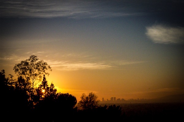 Mount Washington Sunset, Los Angeles, California  [Photography]