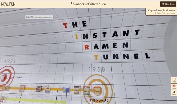 The image shows a section of a tunnel wall inside the Cup and Noodle Museum in Osaka Prefecture, Japan. The wall is covered with white tiles, and the text THE INSTANT RAMEN TUNNEL is prominently displayed in large, bold letters, with each letter in a different color. The words are arranged in a staggered pattern, with THE at the top, followed by INSTANT, RAMEN, and TUNNEL below. The year 1958 is also visible, likely marking a significant date in the history of instant ramen. Below the text, there are several images of instant ramen packages, showcasing different designs and brands. The wall also features a yellow line running horizontally, with additional text and graphics, including a circular design with the text カップラーメン (cup ramen) in Japanese. The overall design is clean and modern, with a focus on the theme of instant ramen.</p></p>

<p><p>Provided by @altbot, generated privately and locally using Ovis2-8B