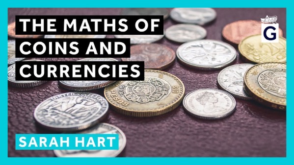 The image features a collection of coins scattered on a dark, textured surface. The coins vary in size, color, and design, including silver, gold, and copper tones, with some displaying intricate patterns and inscriptions. Prominently displayed text reads "THE MATHS OF COINS AND CURRENCIES" in bold, white letters against a black background, with "SARAH HART" in white on a blue background below it. The logo "AIG" is visible in the top right corner. The overall composition highlights the diversity and complexity of coins and currencies, suggesting a focus on their mathematical aspects.</p>

<p>Provided by @altbot, generated privately and locally using Ovis2-8B