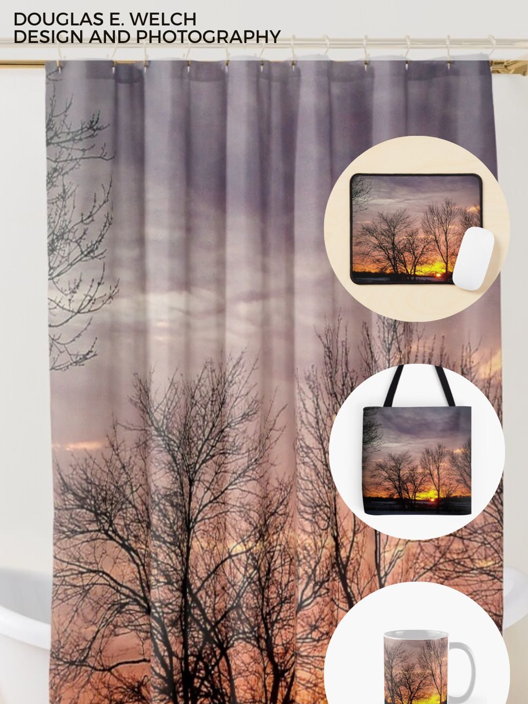New Design: Winter Sunset, Ohio Prints and Products – “Snowy days, cozy nights, timeless holiday vibes.”