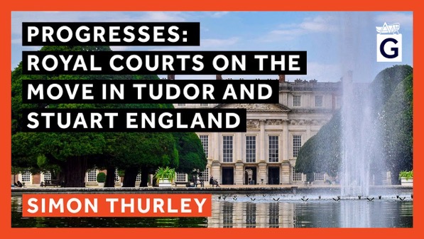  The image features a grand, classical building with a symmetrical facade, large windows, and a central entrance, set against a backdrop of lush green trees and a fountain. The building is likely a historical royal residence, reflecting the architectural style of Tudor and Stuart England. In the foreground, a fountain sprays water into a reflective pool, surrounded by neatly trimmed hedges and trees. The sky is partly cloudy, adding to the serene atmosphere. Overlaid on the image is text in bold white letters on a black background, reading "PROGRESSES: ROYAL COURTS ON THE MOVE IN TUDOR AND STUART ENGLAND" and "SIMON THURLEY," indicating the subject matter and author of the content. The text is framed by an orange border, with the logo "AVR G" in the top right corner, suggesting the image is part of a presentation or publication related to historical royal courts in England.</p>

<p>Provided by @altbot, generated privately and locally using Ovis2-8B