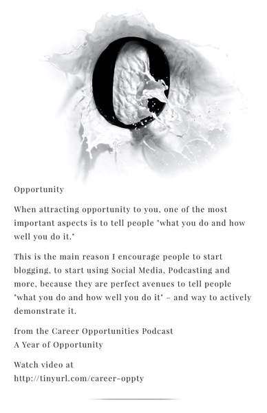 Opportunity -- from the Career Opportunities Podcast