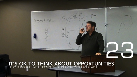 It's Ok to Think About Opportunities from Using the Career Compass to Find Your Work and Career 