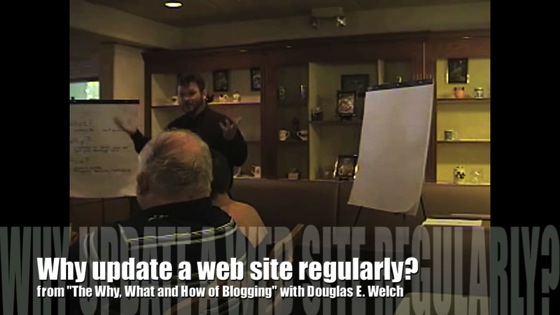 Video: New Media 101: Why update a web site regularly? from 