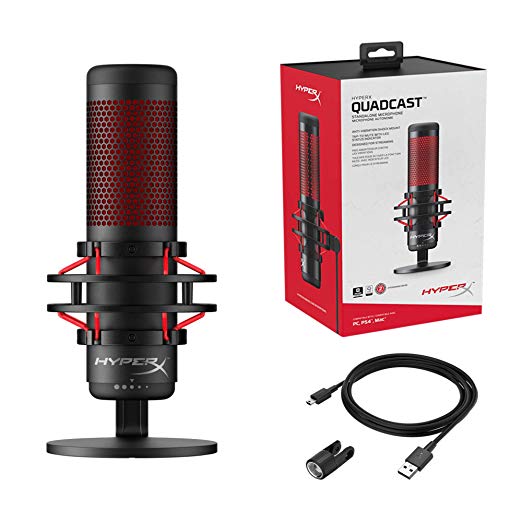 New Media Gear: HyperX QuadCast - USB Condenser Gaming Microphone, for PC, PS4 and Mac