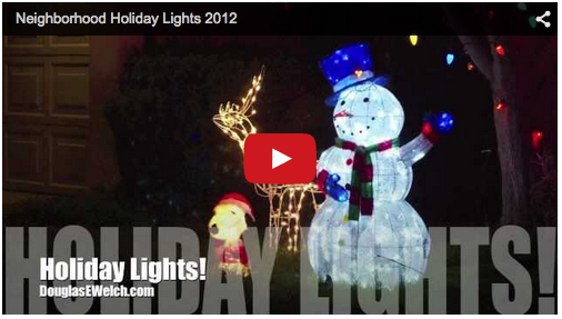 Video: Neighborhood Holiday Lights 2012