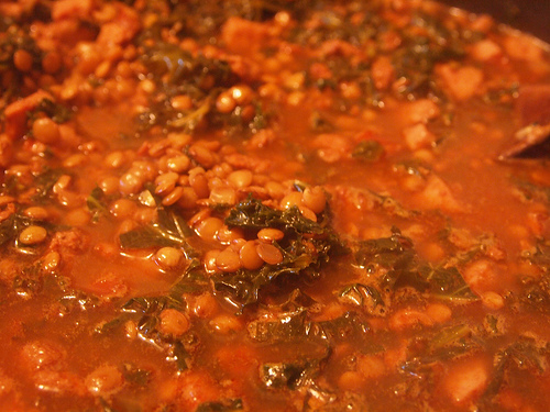 New Food: Lentil and Sausage Stew
