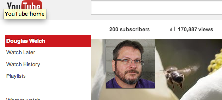 Douglas E. Welch YouTube Channel reaches 200 subscribers!
