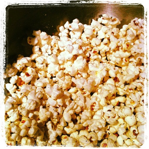 Photo: Popcorn – the old fashioned way via Instagram