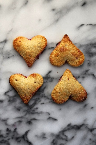 14 Hours of Valentine’s Day #5: Lemon Raspberry Pie Crust Hearts from Joy the Baker