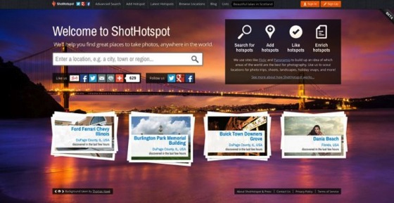 Noted: Finding New Photography Locations Just Got Easier With ShotHotspot via Digital Photography School