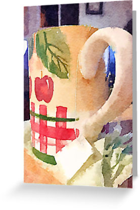 “Tea Time in Watercolor” Cards, Smartphone covers and Journals