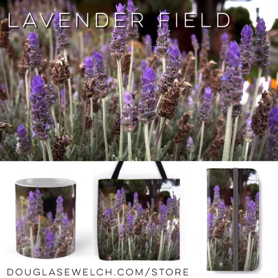 Get these Lavender Field bags, clothing, smartphone cases and more exclusively from Douglas E. Welch