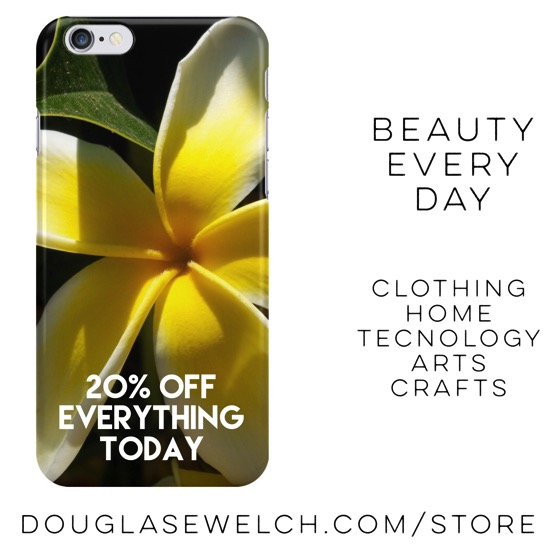 Get this Plumeria Blossom smartphone case and much more exclusively from Douglas E. Welch via Instagram [Photo]