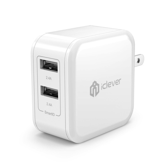 iClever BoostCube 4.8A 24W Dual USB Travel Wall Charger | Douglas E. Welch Gift Guide 2016 #16