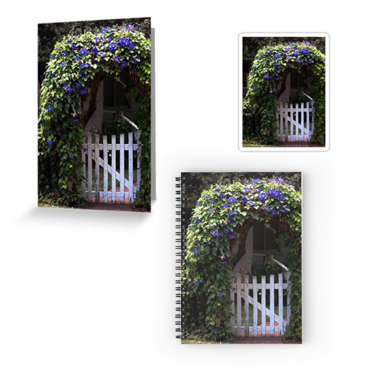 Morning Glory Gate Cards, Stickers, Notebooks and More!