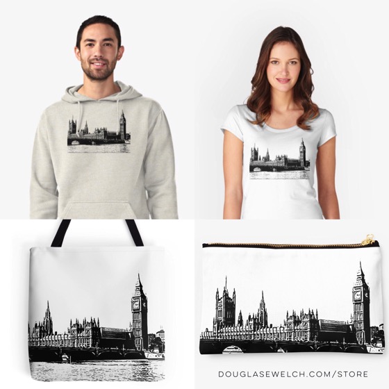 “Houses of Parliament” hoodies, t-shirts, bags and more!