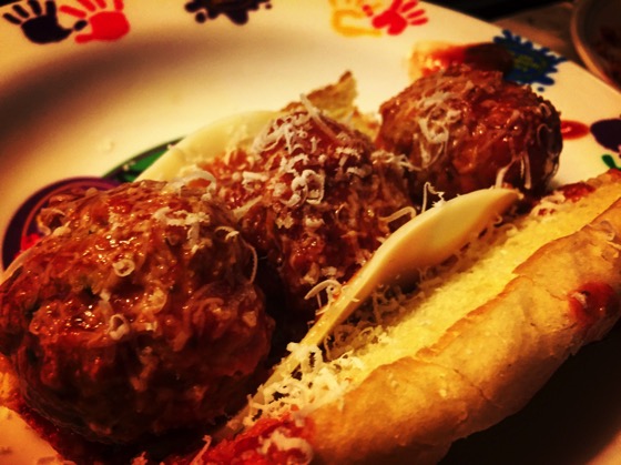 Meatball Sandwiches from last night