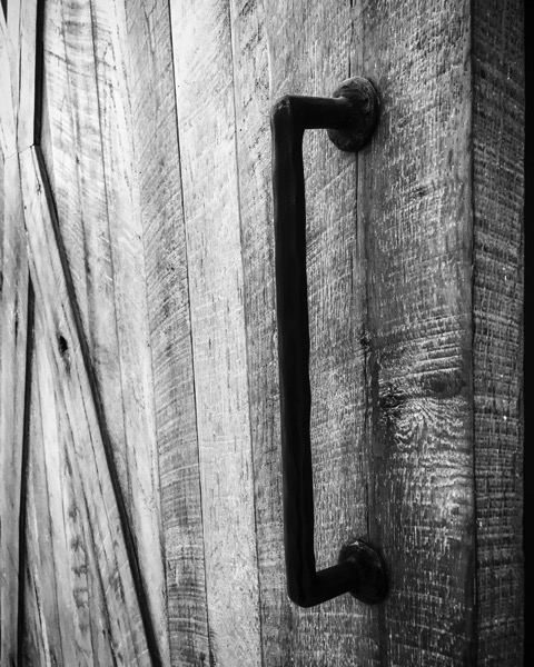 Barn Door in Black and White via Instagram