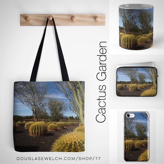 Get these Cactus Garden Totes, Laptop Sleeves, Mugs, iPhone Cases and More!