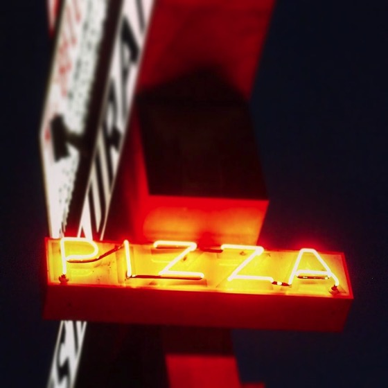 Pizza in Neon via Instagram