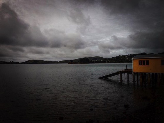 Boathouse on Otago Harbor, Dunedin, New Zealand via Instagram