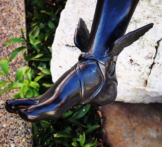 Winged Sandals, Bronze statue of Mercury (Hermes), Getty Villa via My Instagram