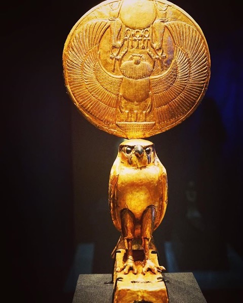 Golden Solar Horus Figure via My Instagram