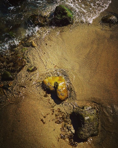 Sea, stone and sand via My Instagram