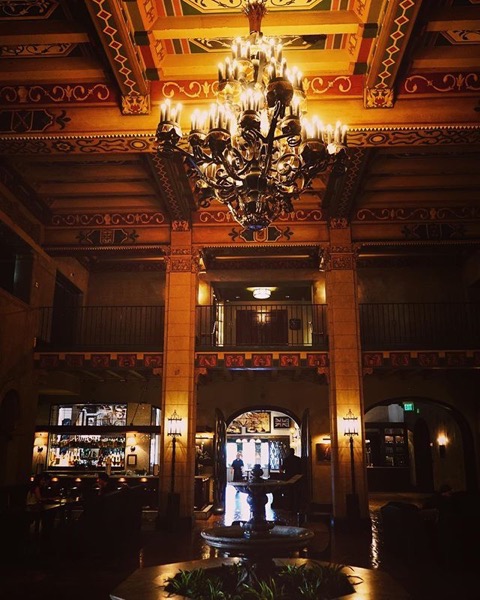 Roosevelt Hotel Interior, Hollywood, California via My Instagram