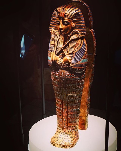Statue from King Tut: Treasures of the Golden Pharaoh Exhibit via Instagram
