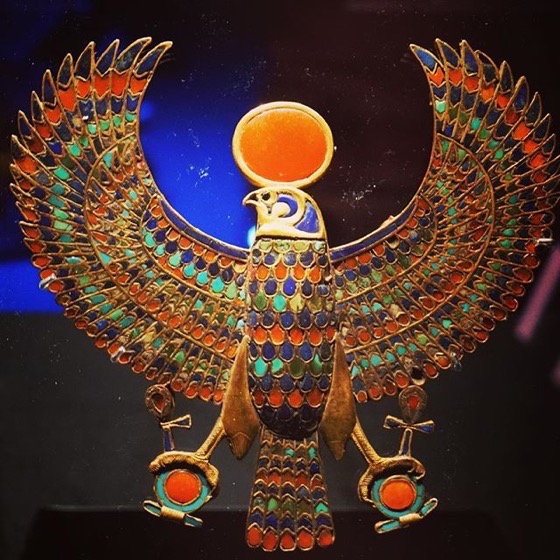 Horus/Ra-Horakhty Jewel – King Tut: Treasures of the Golden Pharaoh via My Instagram