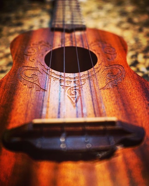 Another carved ukulele from a friend’s collection via Instagram