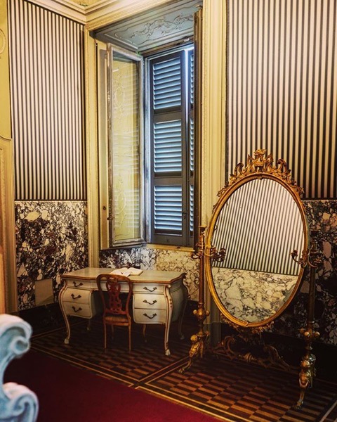 Interior, Villa Reale, Monza, Italy via Instagram