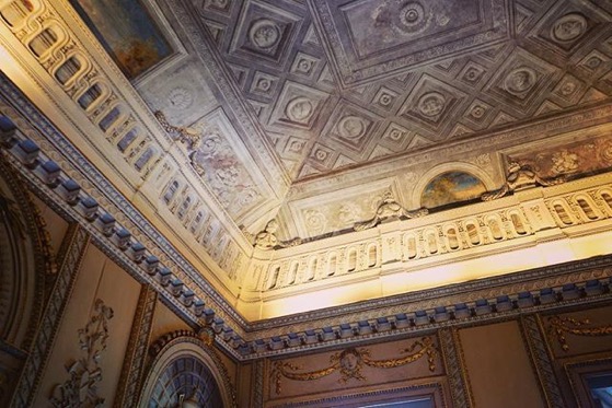 Decorative Ceiling, Villa Reale, Monza, Italy via Instagram