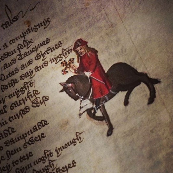 The Canterbury Tales, Figure and Text via Instagram