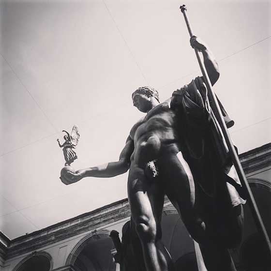 Napoleon as a Greek god, Pinacoteca di Brera, Milano, Italia via Instagram
