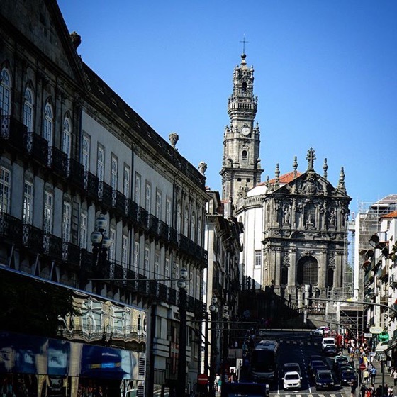 Igreja do Clérigos and Tower, Porto, Portugal via Instagram